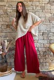 Santos Cushion Cotton Quirky Pant Sangria